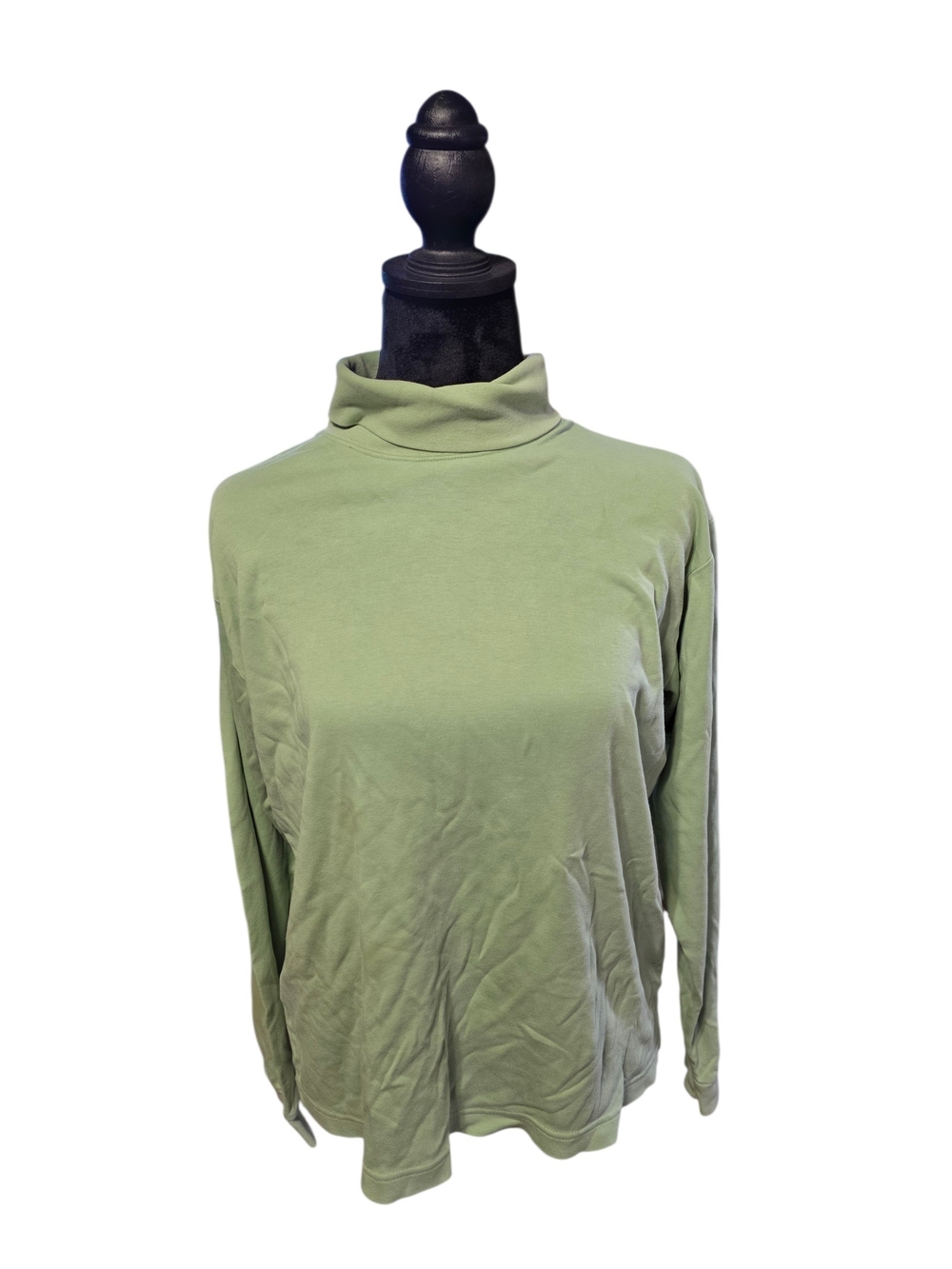 L.L. Bean Sage Green Long Sleeve Turtleneck Top